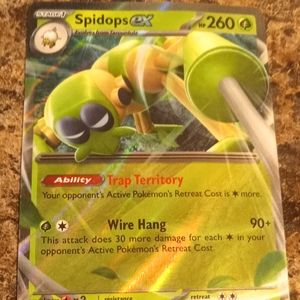 2023 Pokemon Scarlet & Violet #019 Spidops Ex Double Rare Graded Card 8.5 SGC